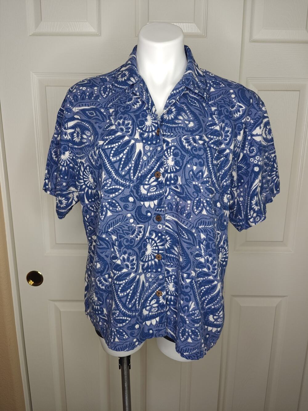 W's vintage Y2K Patagonia Pataloha short sleeved Hawaiian camp shirt sz M